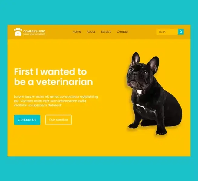 Veterinary Landing Page – Concept Project