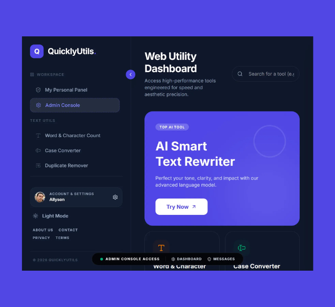 QuicklyUtils: Building a Full-Stack App with Vibe Coding and AI