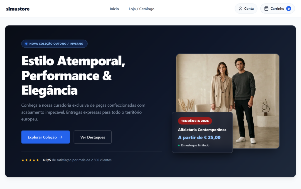 Loja Woocommerce com extrema performance e usabilidade